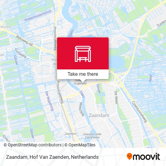 Zaandam, Hof Van Zaenden map