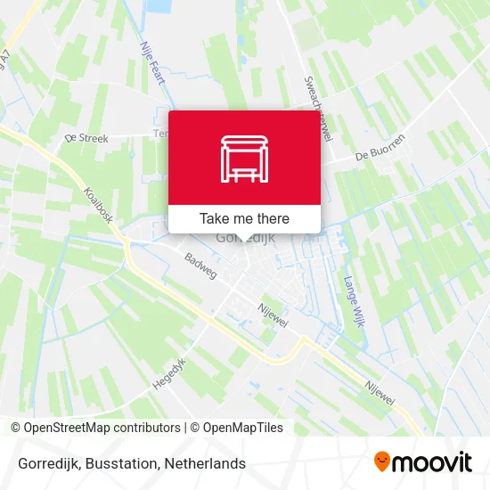 Gorredijk, Busstation map