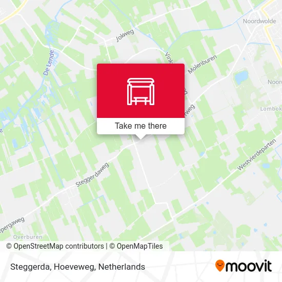 Steggerda, Hoeveweg map