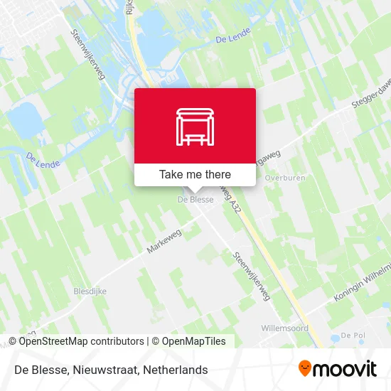 De Blesse, Nieuwstraat map