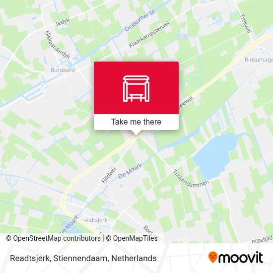 Readtsjerk, Stiennendaam map