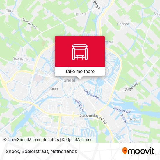 Sneek, Boeierstraat map
