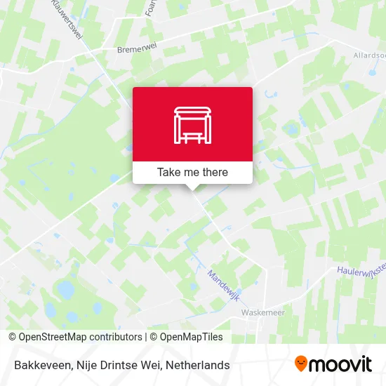Bakkeveen, Nije Drintse Wei map