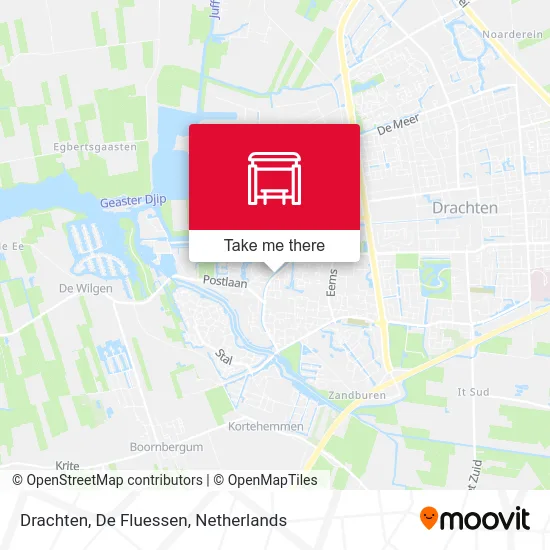 Drachten, De Fluessen Karte
