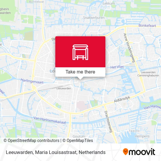 Leeuwarden, Maria Louisastraat map