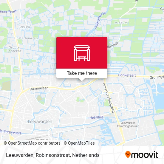 Leeuwarden, Robinsonstraat Karte