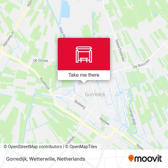 Gorredijk, Wetterwille map