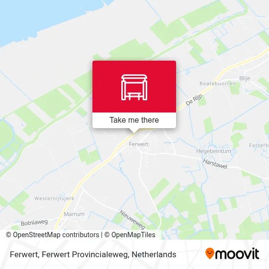 Ferwert, Ferwert Provincialeweg Karte
