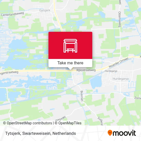 Tytsjerk, Swarteweisein map