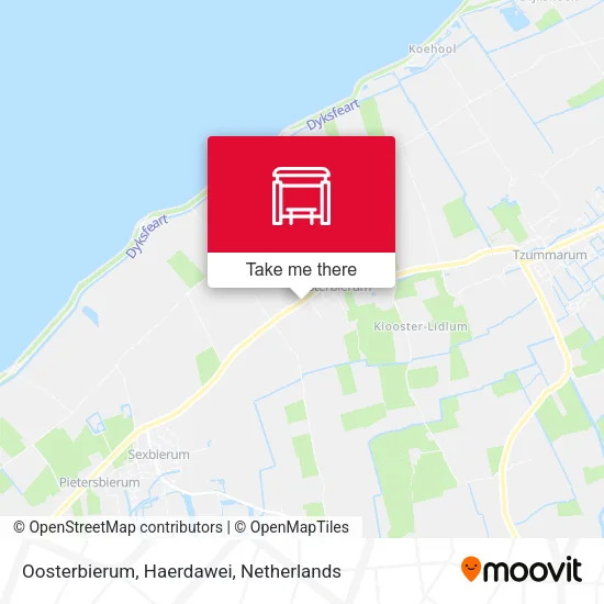 Oosterbierum, Haerdawei map