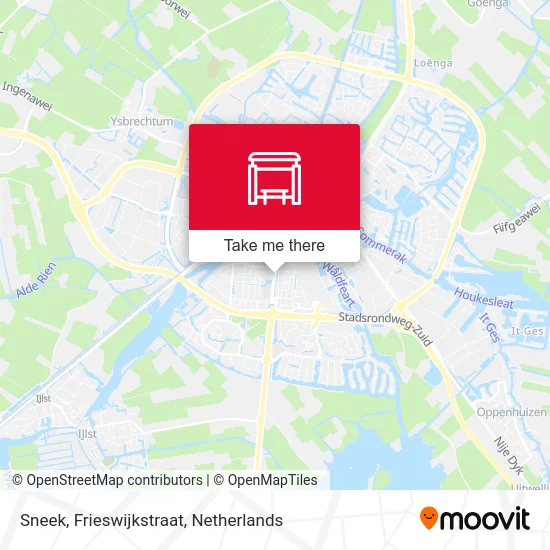 Sneek, Frieswijkstraat Karte