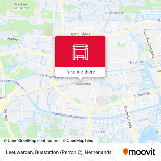 Leeuwarden, Busstation (Perron C) map
