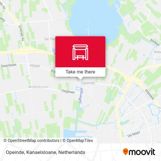 Opeinde, Kanaelsloane map