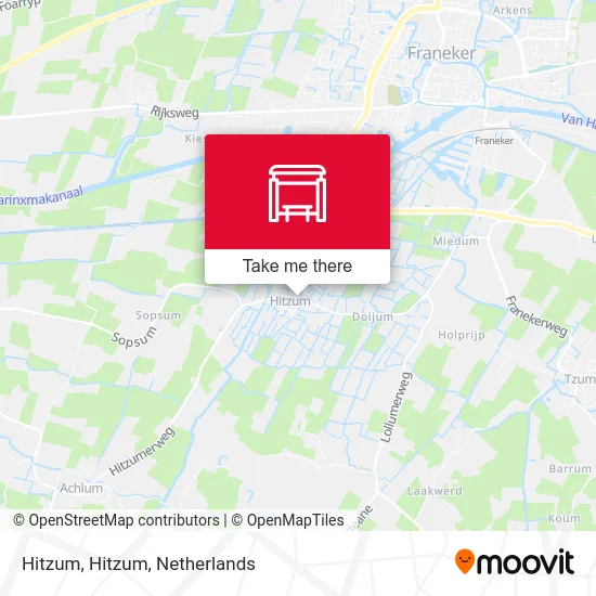 Hitzum, Hitzum Karte