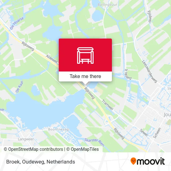 Broek, Oudeweg map