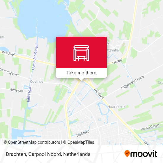Drachten, Carpool Noord map