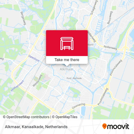 Alkmaar, Kanaalkade map