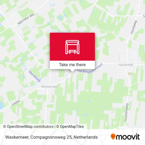 Waskemeer, Compagnonsweg 25 map