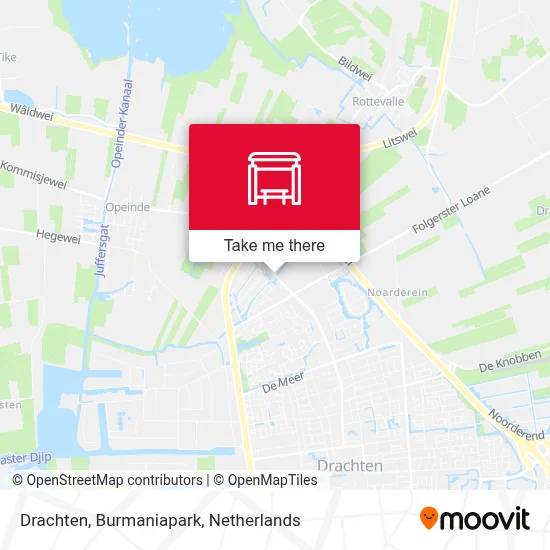 Drachten, Burmaniapark map