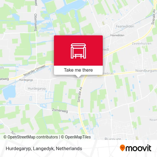 Hurdegaryp, Langedyk map