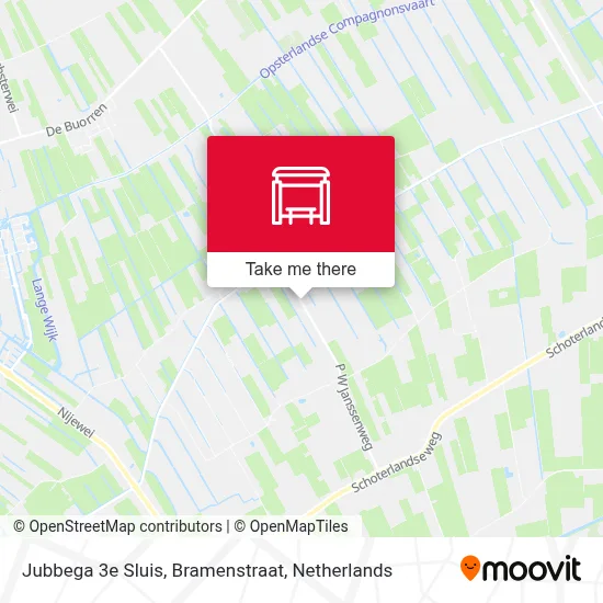 Jubbega 3e Sluis, Bramenstraat map