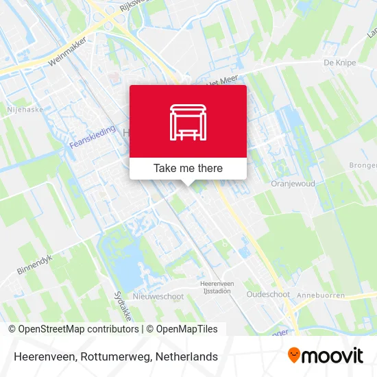 Heerenveen, Rottumerweg Karte
