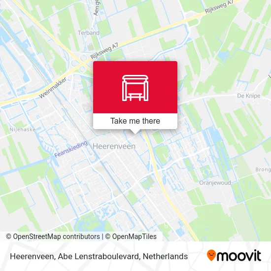 Heerenveen, Abe Lenstraboulevard map