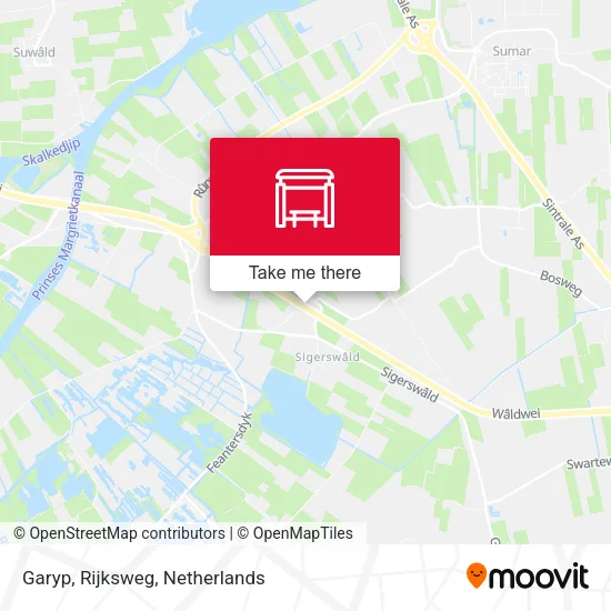 Garyp, Rijksweg map