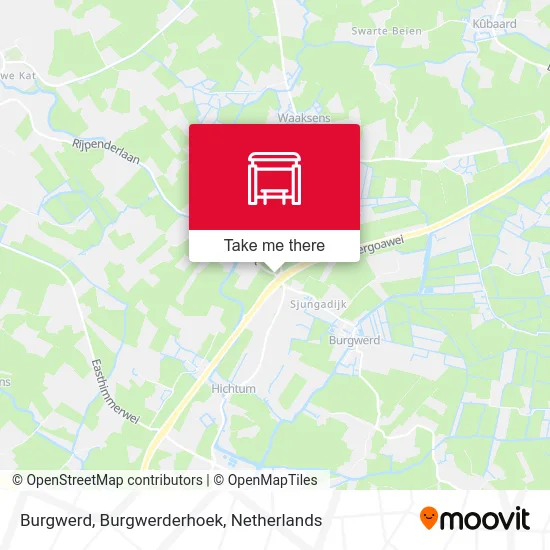 Burgwerd, Burgwerderhoek map