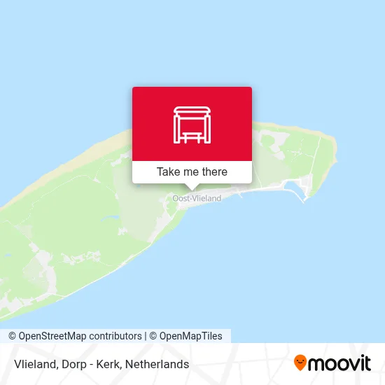 Vlieland, Dorp - Kerk map