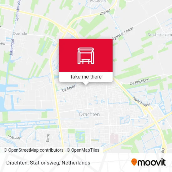 Drachten, Stationsweg map
