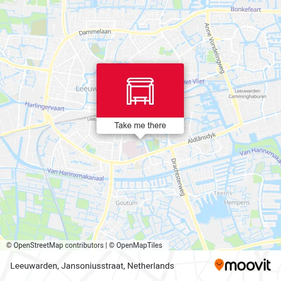 Leeuwarden, Jansoniusstraat map