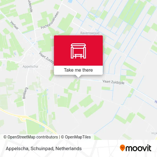 Appelscha, Schuinpad map