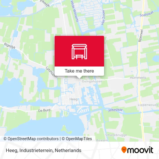 Heeg, Industrieterrein map