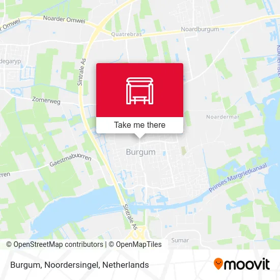 Burgum, Noordersingel map