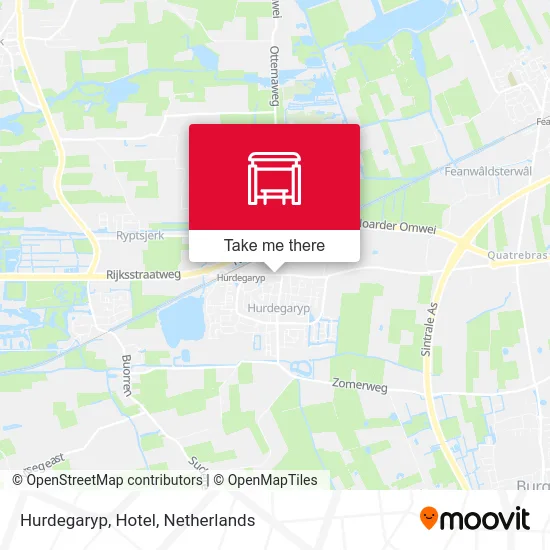 Hurdegaryp, Hotel map