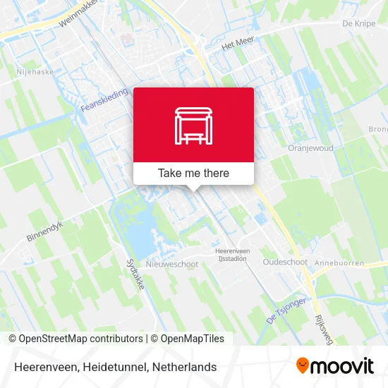 Heerenveen, Heidetunnel map