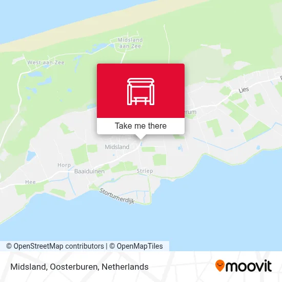 Midsland, Oosterburen map