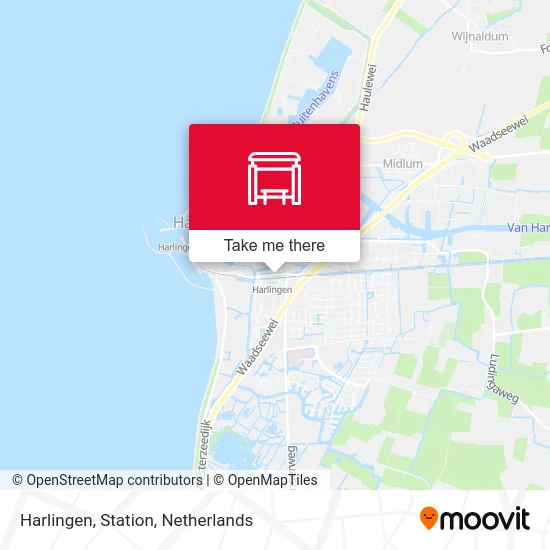 Harlingen, Station map