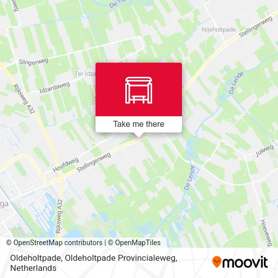 Oldeholtpade, Oldeholtpade Provincialeweg map