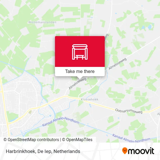 Harbrinkhoek, De Iep map