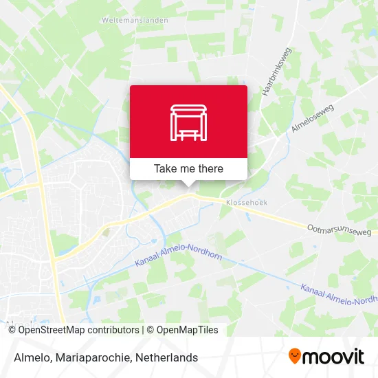 Almelo, Mariaparochie map