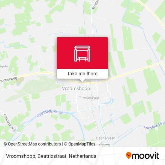 Vroomshoop, Beatrixstraat Karte