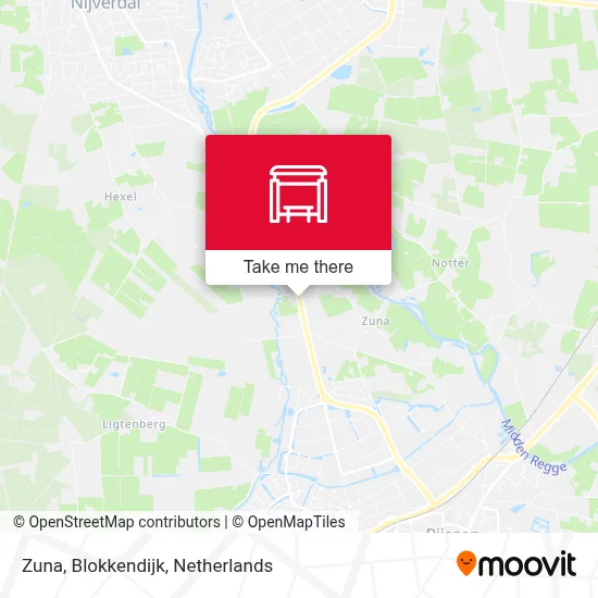 Zuna, Blokkendijk Karte