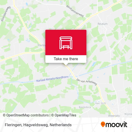 Fleringen, Hagveldsweg map