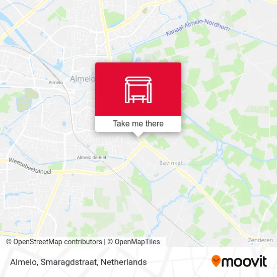 Almelo, Smaragdstraat Karte