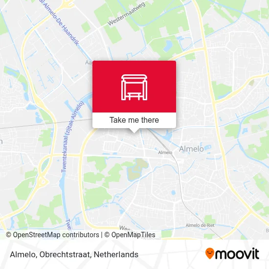 Almelo, Obrechtstraat Karte