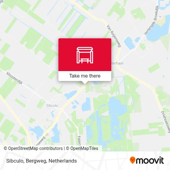 Sibculo, Bergweg Karte