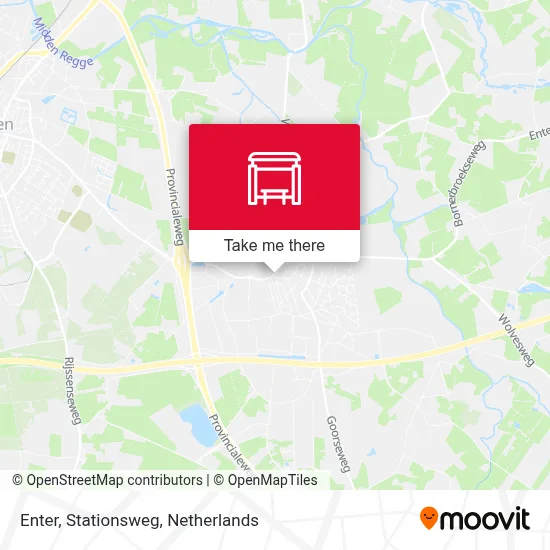 Enter, Stationsweg map