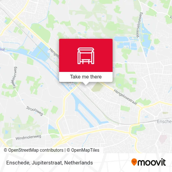 Enschede, Jupiterstraat Karte